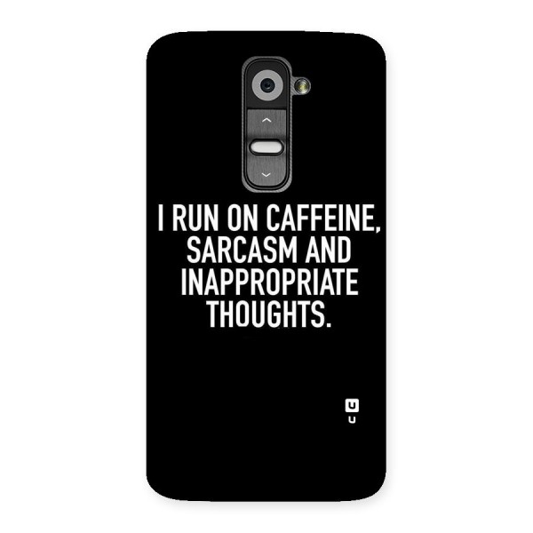 Sarcasm And Caffeine Back Case for LG G2