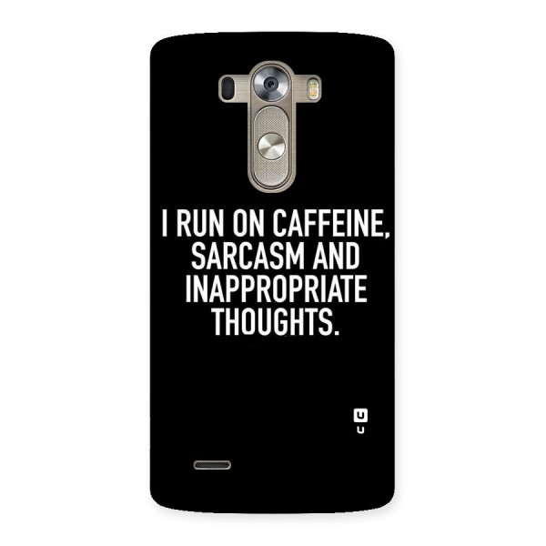 Sarcasm And Caffeine Back Case for LG G3