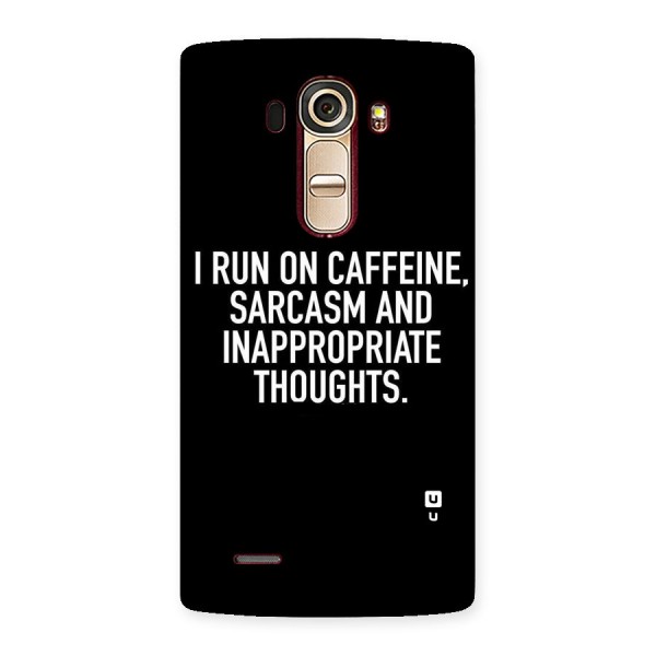 Sarcasm And Caffeine Back Case for LG G4