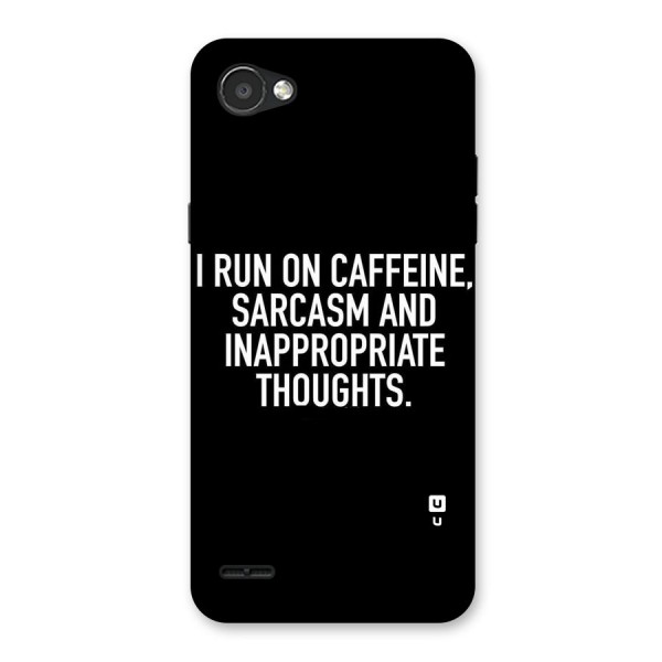 Sarcasm And Caffeine Back Case for LG Q6
