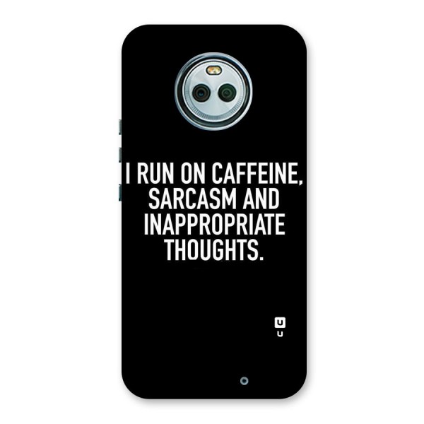 Sarcasm And Caffeine Back Case for Moto X4