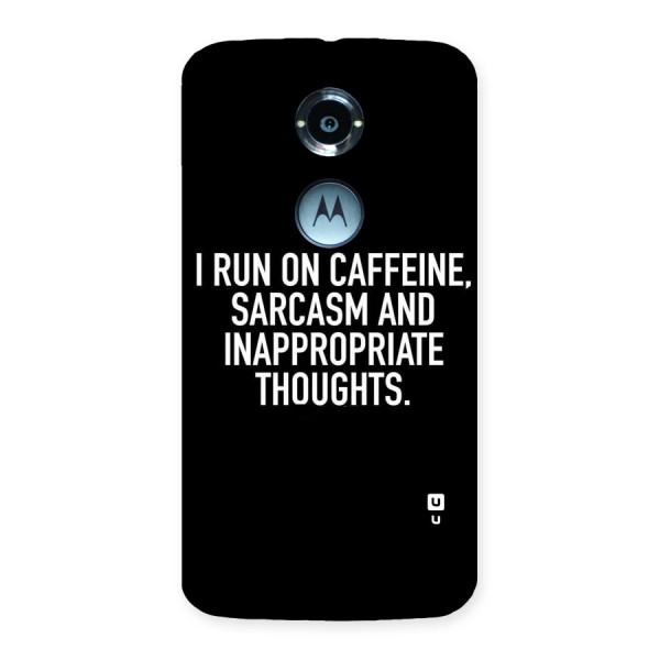 Sarcasm And Caffeine Back Case for Moto X 2nd Gen