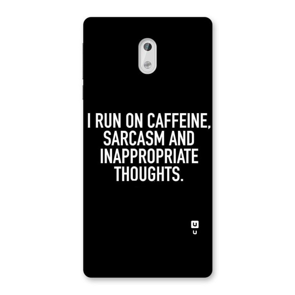 Sarcasm And Caffeine Back Case for Nokia 3