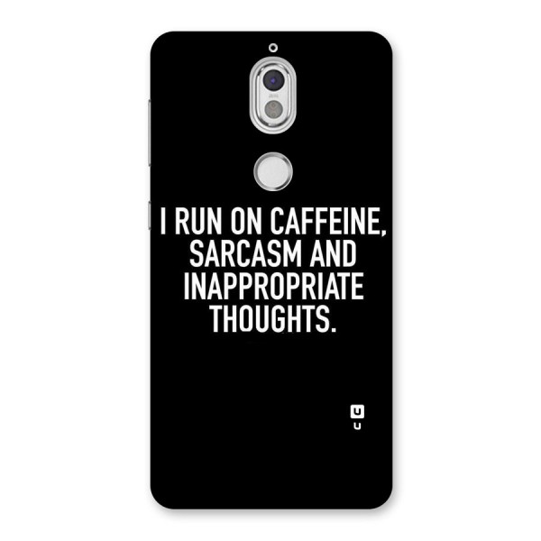 Sarcasm And Caffeine Back Case for Nokia 7