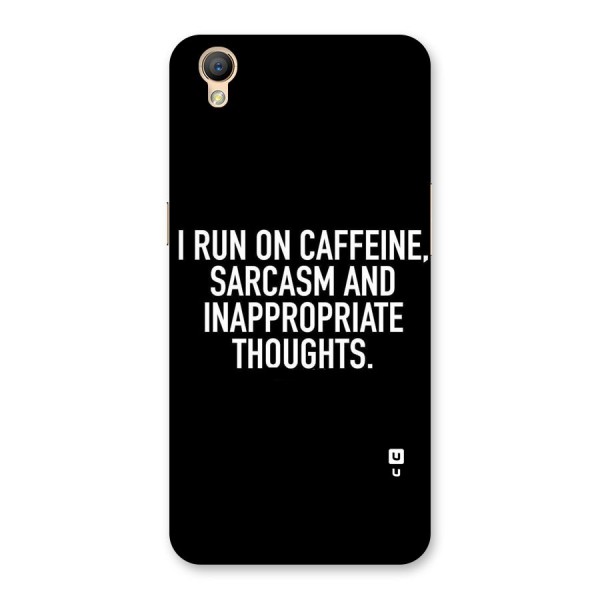 Sarcasm And Caffeine Back Case for Oppo A37