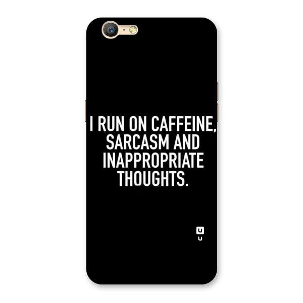 Sarcasm And Caffeine Back Case for Oppo A39