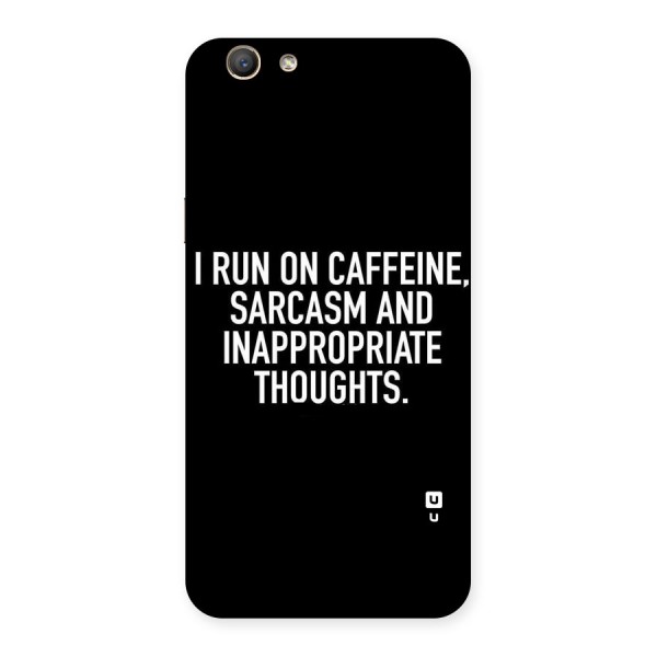 Sarcasm And Caffeine Back Case for Oppo F1s