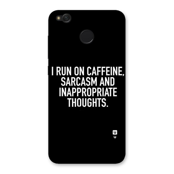 Sarcasm And Caffeine Back Case for Redmi 4