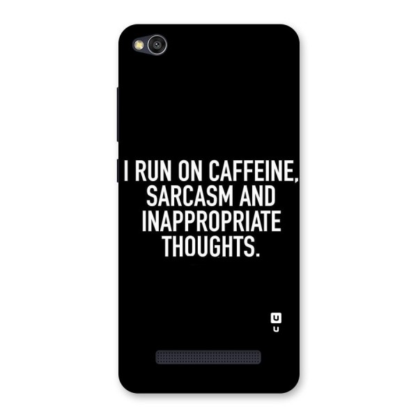 Sarcasm And Caffeine Back Case for Redmi 4A