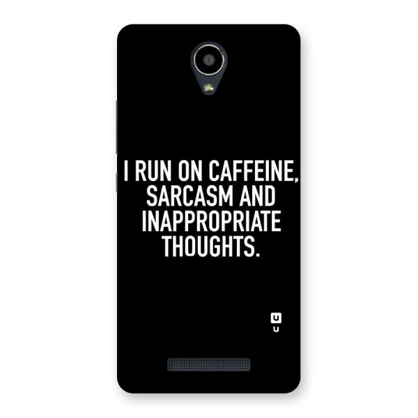 Sarcasm And Caffeine Back Case for Redmi Note 2