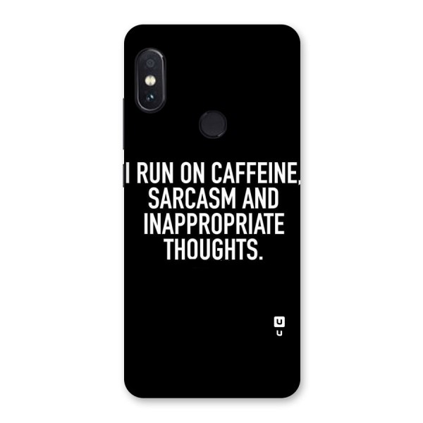 Sarcasm And Caffeine Back Case for Redmi Note 5 Pro