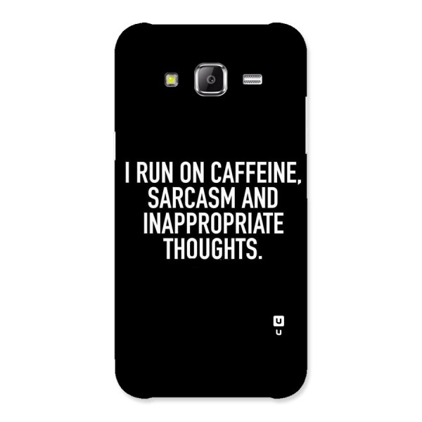 Sarcasm And Caffeine Back Case for Samsung Galaxy J2 Prime