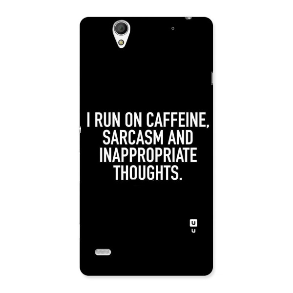Sarcasm And Caffeine Back Case for Sony Xperia C4
