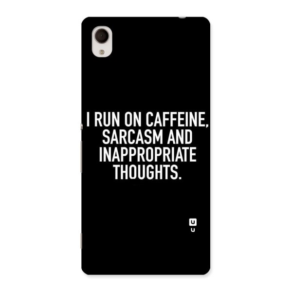 Sarcasm And Caffeine Back Case for Sony Xperia M4