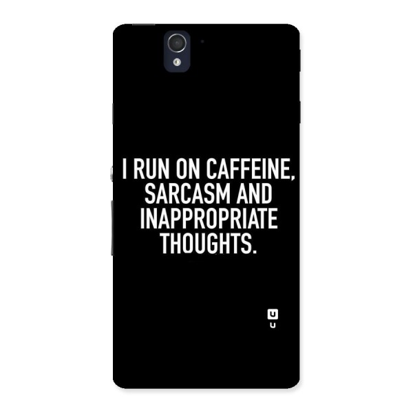 Sarcasm And Caffeine Back Case for Sony Xperia Z