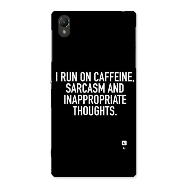 Sarcasm And Caffeine Back Case for Sony Xperia Z1