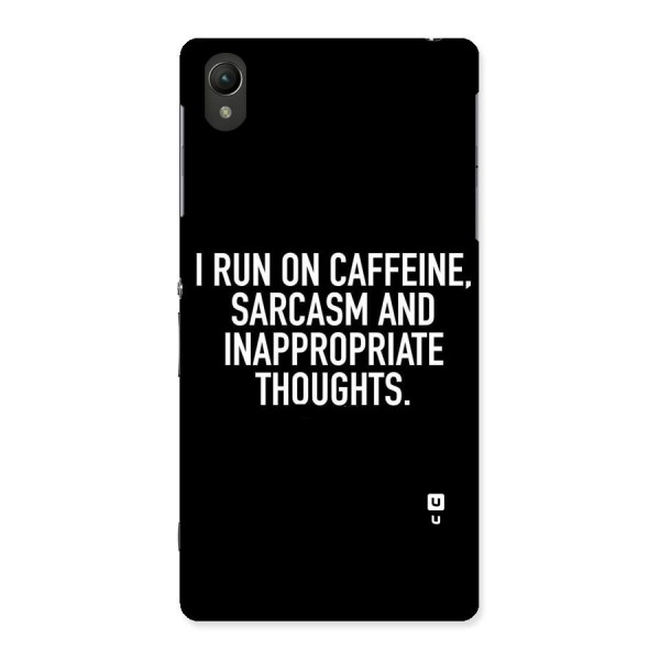 Sarcasm And Caffeine Back Case for Sony Xperia Z2