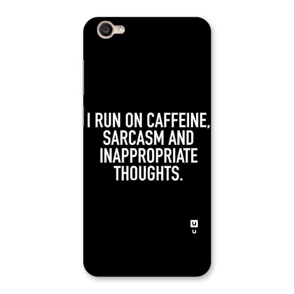 Sarcasm And Caffeine Back Case for Vivo Y55s