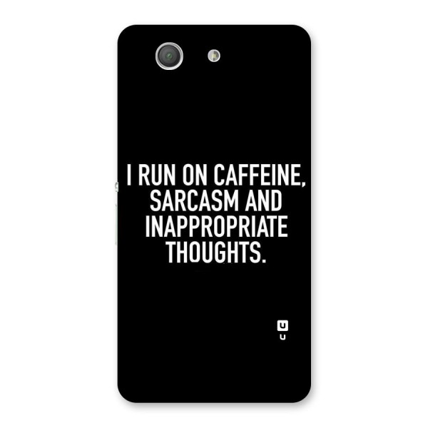 Sarcasm And Caffeine Back Case for Xperia Z3 Compact