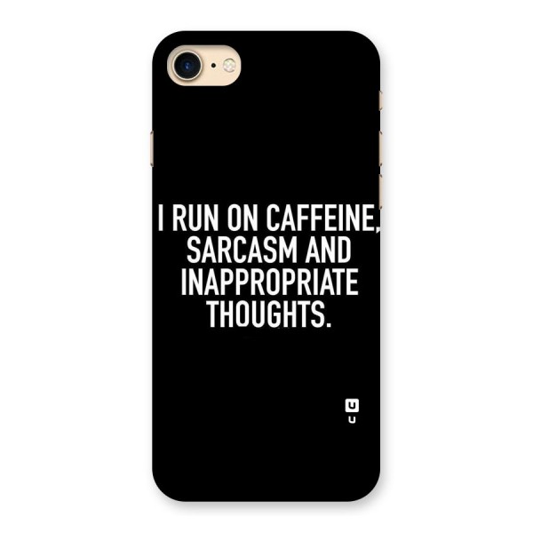 Sarcasm And Caffeine Back Case for iPhone 7