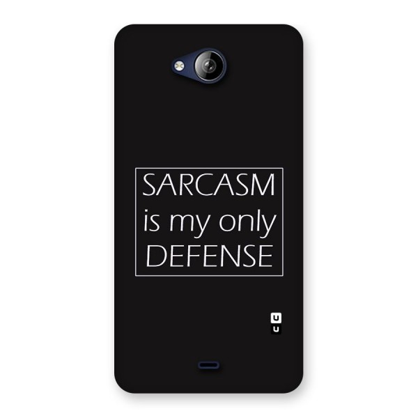 Sarcasm Defence Back Case for Canvas Play Q355