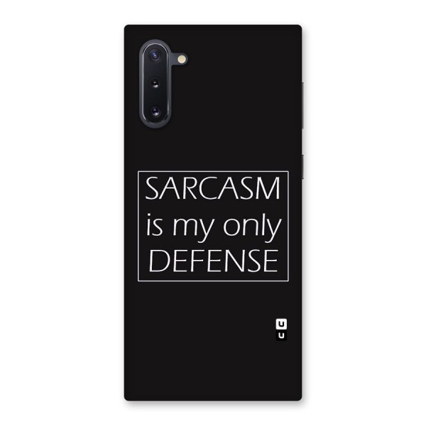 Sarcasm Defence Back Case for Galaxy Note 10