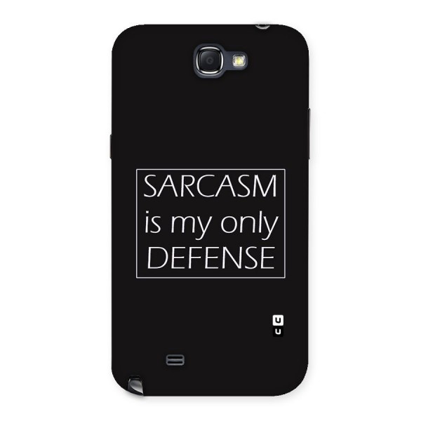 Sarcasm Defence Back Case for Galaxy Note 2