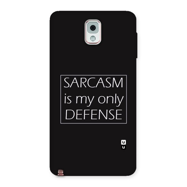 Sarcasm Defence Back Case for Galaxy Note 3