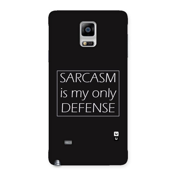 Sarcasm Defence Back Case for Galaxy Note 4