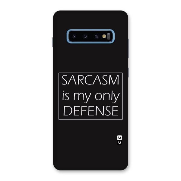 Sarcasm Defence Back Case for Galaxy S10 Plus