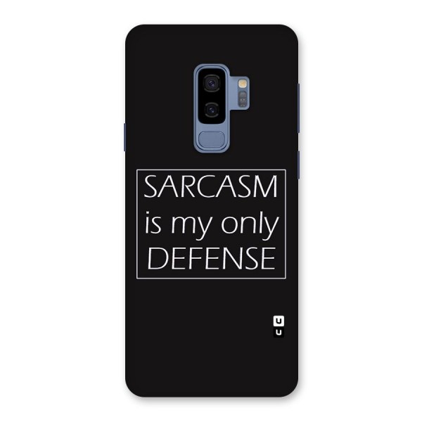 Sarcasm Defence Back Case for Galaxy S9 Plus