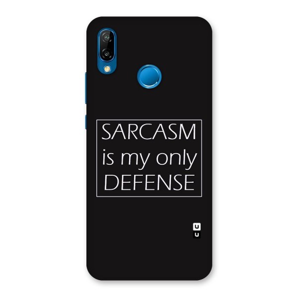 Sarcasm Defence Back Case for Huawei P20 Lite