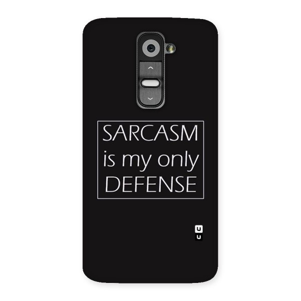 Sarcasm Defence Back Case for LG G2