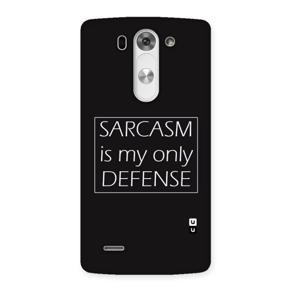 Sarcasm Defence Back Case for LG G3 Beat
