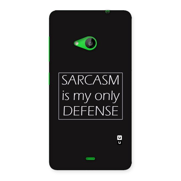 Sarcasm Defence Back Case for Lumia 535