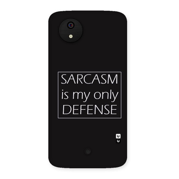 Sarcasm Defence Back Case for Micromax Canvas A1