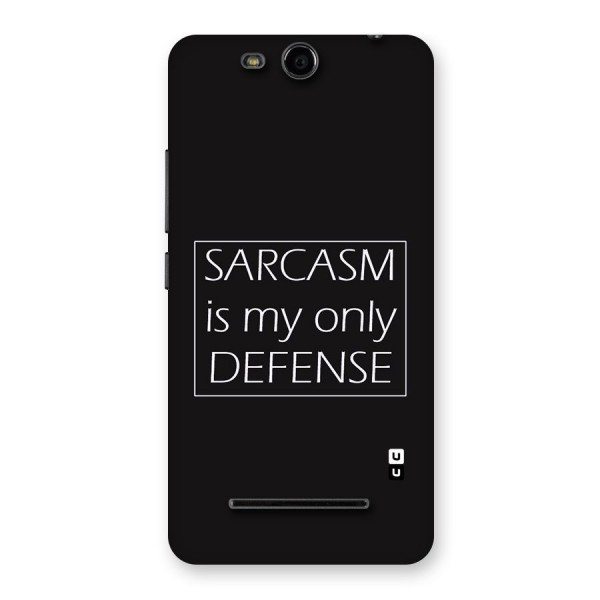 Sarcasm Defence Back Case for Micromax Canvas Juice 3 Q392