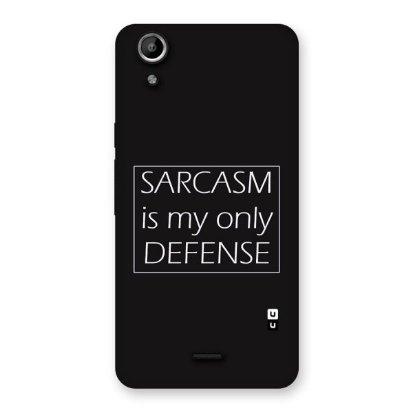 Sarcasm Defence Back Case for Micromax Canvas Selfie Lens Q345