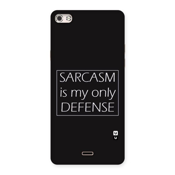 Sarcasm Defence Back Case for Micromax Canvas Silver 5