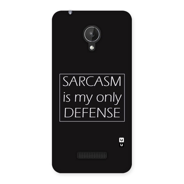 Sarcasm Defence Back Case for Micromax Canvas Spark Q380