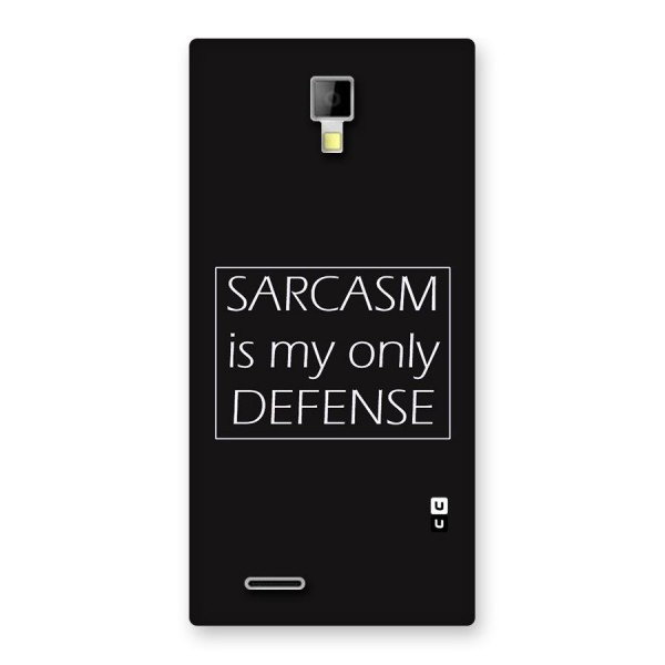 Sarcasm Defence Back Case for Micromax Canvas Xpress A99