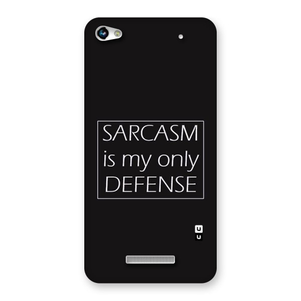 Sarcasm Defence Back Case for Micromax Hue 2
