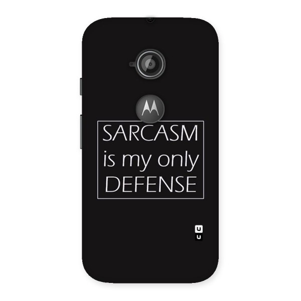 Sarcasm Defence Back Case for Moto E 2nd Gen