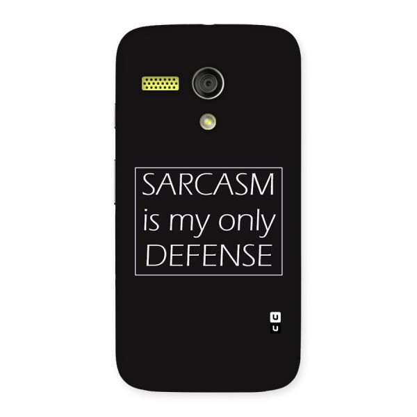 Sarcasm Defence Back Case for Moto G