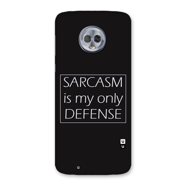 Sarcasm Defence Back Case for Moto G6