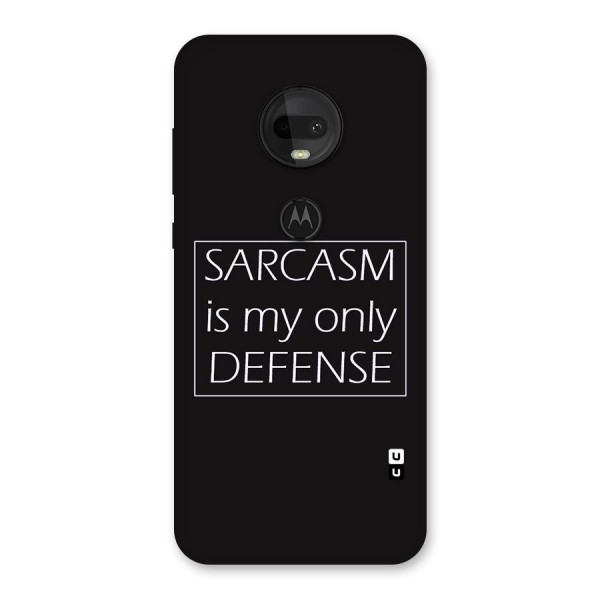 Sarcasm Defence Back Case for Moto G7