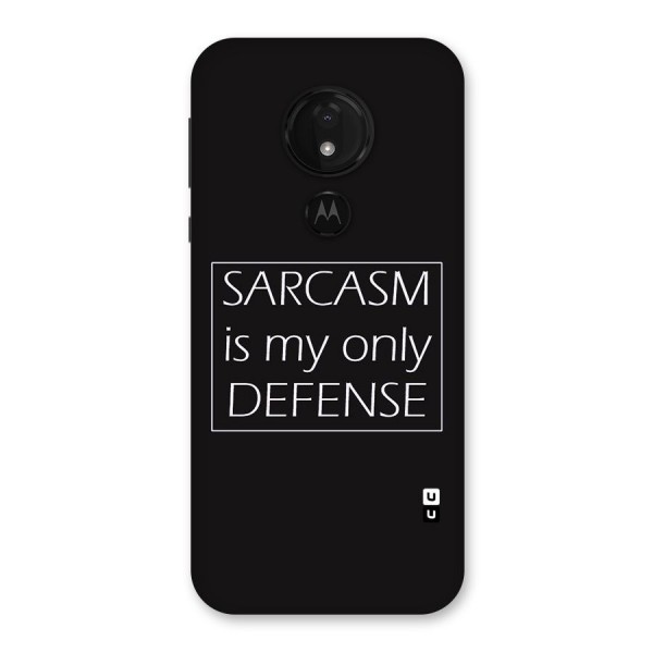 Sarcasm Defence Back Case for Moto G7 Power