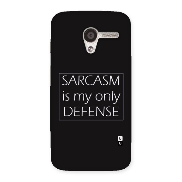 Sarcasm Defence Back Case for Moto X