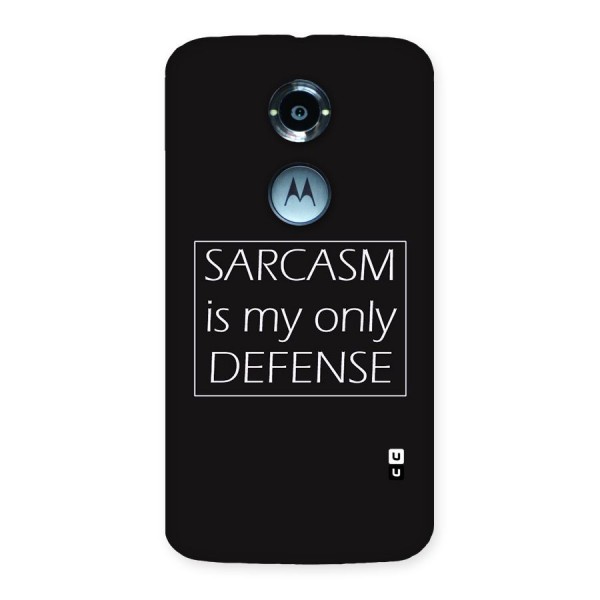 Sarcasm Defence Back Case for Moto X 2nd Gen
