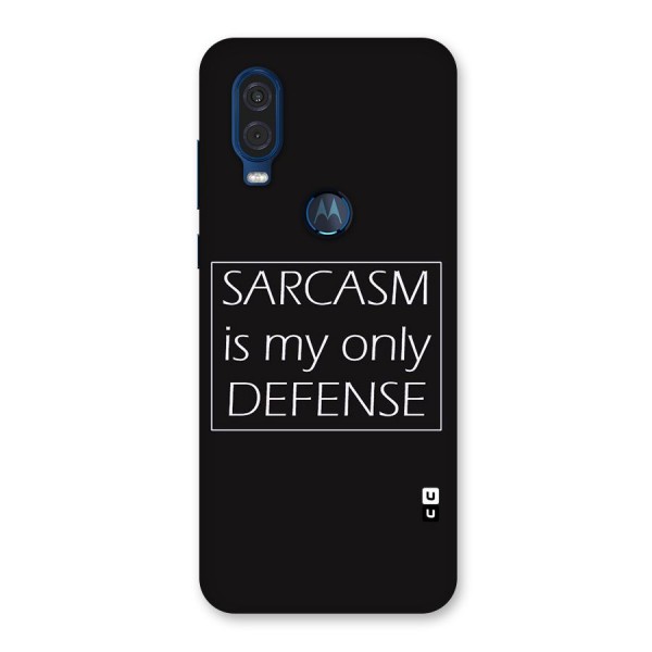 Sarcasm Defence Back Case for Motorola One Vision